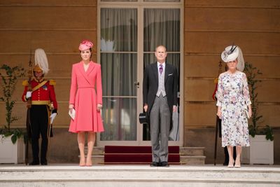 Duchess of Cambridge and Duke and Countess of Wessex attend Royal Garden Party