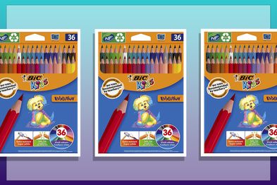 9PR: BIC Kids Evolution ECOlutions Coloured Pencils - Assorted Colours, Pack of 36 Colouring Pencils for Kids