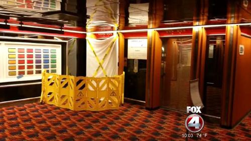 Man films horror scene as elevator worker crushed on cruise ship