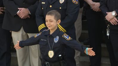 Girl sworn in as police officer