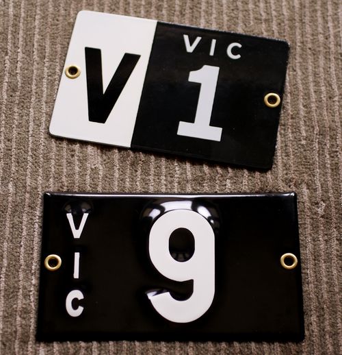 Heritage number plates like those shown above, are generally more valuable the fewer number they have.