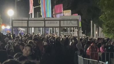 Hundreds of festival goers attempted to get ahead of the crowds by exiting Splendor in the Grass early, only to be met with huge queues and wait times.