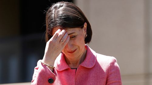 NSW Premier Gladys Berejiklian during a press conference at NSW Parliament House 