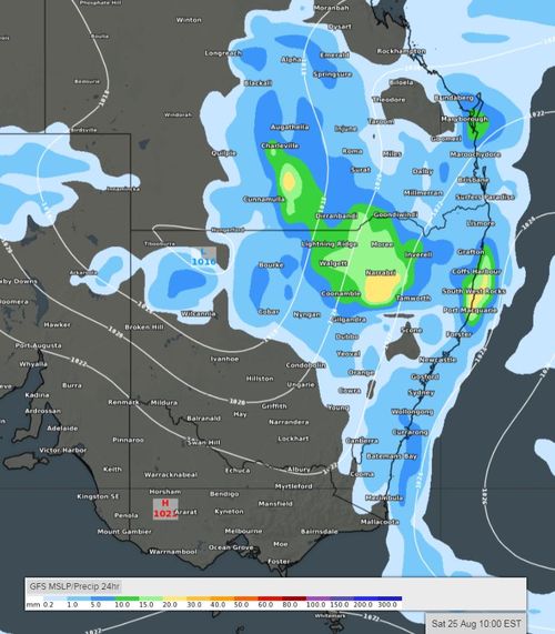 A wave of rainfall is expected for northern New South Wales and southern Queensland, beginning from tomorrow.