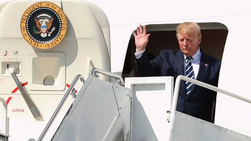 Donald Trump arriving in Ireland.
