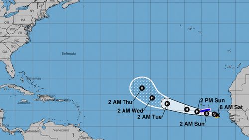 Tropical Storm Helene is set to bring potential for flash-flooding as it hit Cabo Verde Islands in Africa.