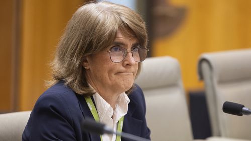 Governor of the Reserve Bank of Australia, Michele Bullock, during a Senate estimates hearing