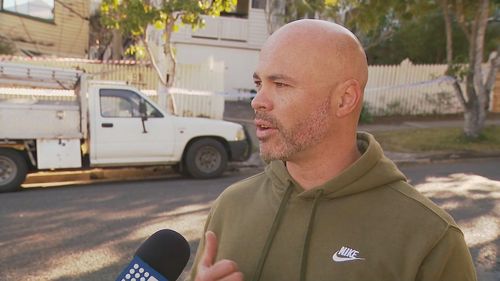 Peter Tarrant was among those who rushed to the burning home in Brisbane to get the owner out.