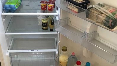 Nick's fridge is nearly empty, but there's a very good reason.