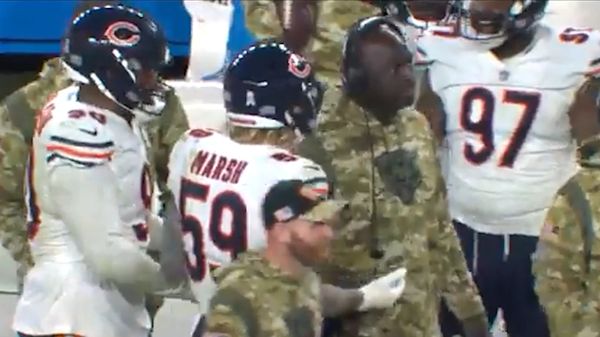 Did referee Tony Corrente hip check Bears' Cassius Marsh