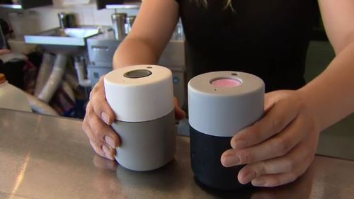 Keep-cups come in a varity of sizes and styles to suit any drinker. Picture: 9NEWS