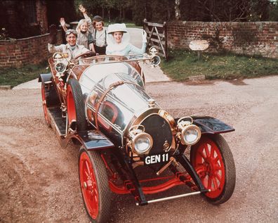 Dick Van Dyke, Heather Ripley, Adrian Hall and Sally Ann Howes in the film 'Chitty Chitty Bang Bang'