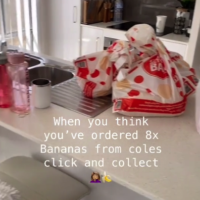 Woman's 'Click & Collect' disaster fills her pantry with banana-flavoured lollies