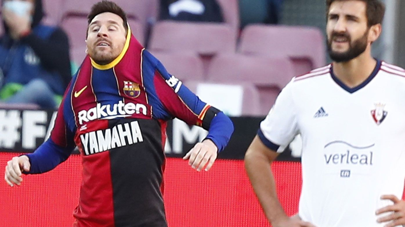 Lionel Messi and Barcelona fined over star's tribute to late icon Diego Maradona