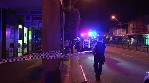 Police were called to a footpath outside a Rockdale bar after a man was injured in a fight. (9NEWS)