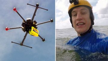 Testing the new beach rescue drones