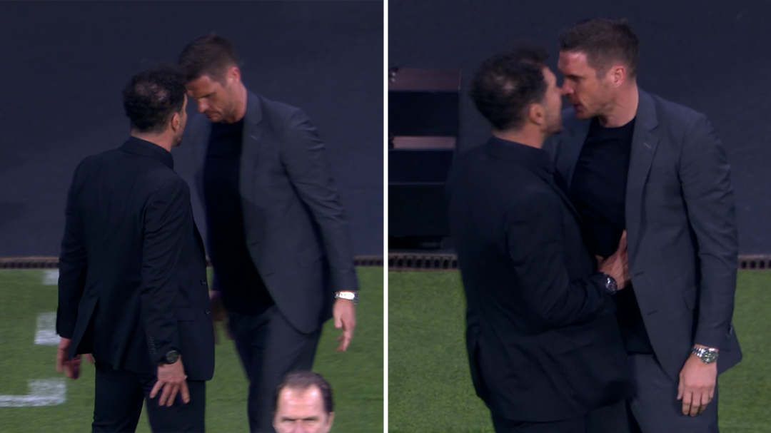 Beckham villain returns in ugly sideline bust up as Atletico take control of Champions League quarter-final