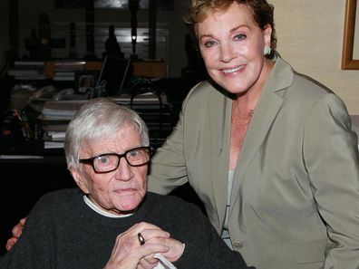 Artist/director Blake Edwards (L) and wife actress Julie Andrews in 2010.