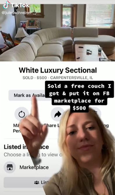 Now she is kicking herself for not having researched the value of the couch before selling it.