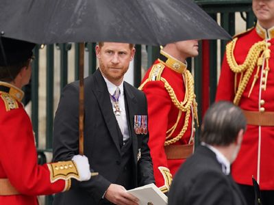 May 6: Prince Harry arrives for father's coronation