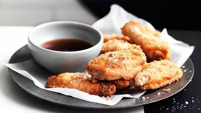 Recipe: <a href="http://kitchen.nine.com.au/2016/05/16/16/38/crisp-chicken-wings-with-fried-shallots-and-red-wine-vinegar" target="_top">Crisp chicken wings with fried shallots and red wine vinegar</a>