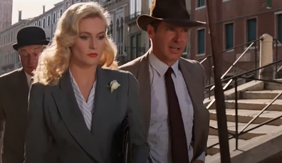 Alison Doody and Harrison Ford in Indiana Jones and the Last Crusade