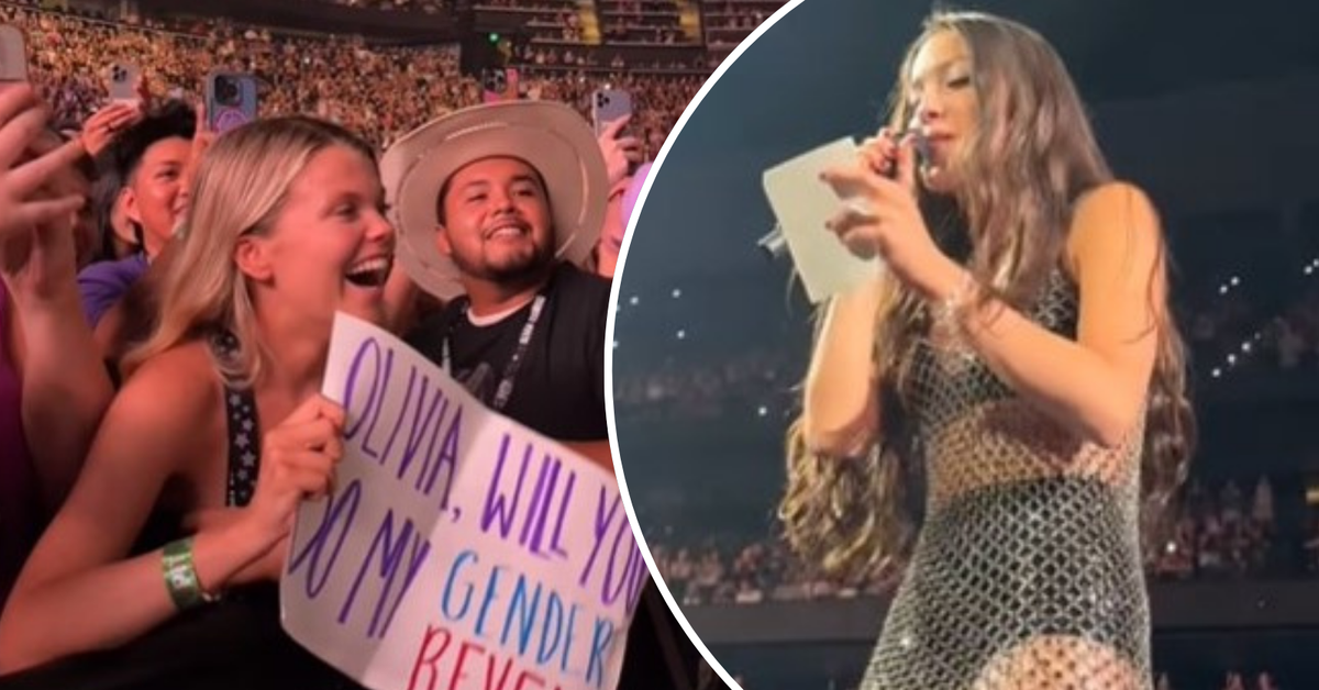 Olivia Rodrigo announces a fan’s baby gender reveal mid-concert