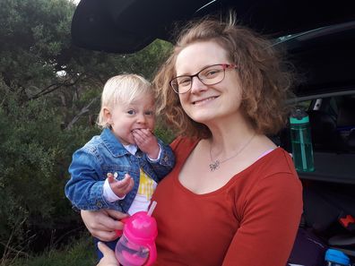 Natalie Diepenhorst cuddled her baby daughter shortly before she fell ill.