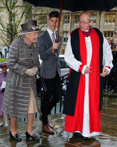 Reverend Welby, pictured with Queen Elizabeth, has officiated keen royal events including weddings and baptisms.