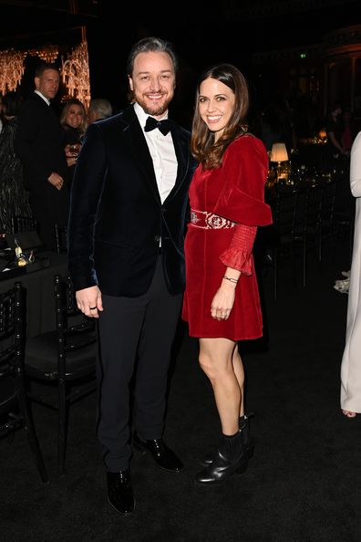James McAvoy and Lisa Liberati attend The Fashion Awards 2021 at Royal Albert Hall on November 29, 2021 in London, England.