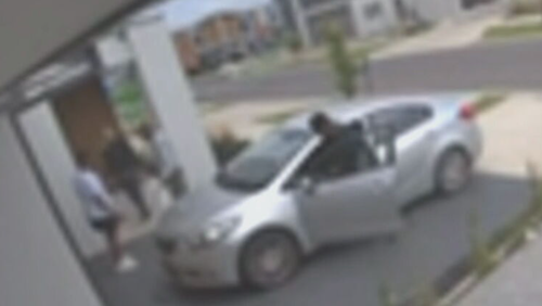 Footage shows one of the men hurling a glass bottle at one of the resident﻿s, who allegedly retaliated by stabbing him repeatedly.