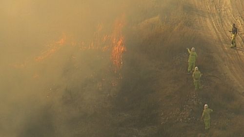 Fire crews are keeping a close eye on the fires as they head into the windier weekend conditions.