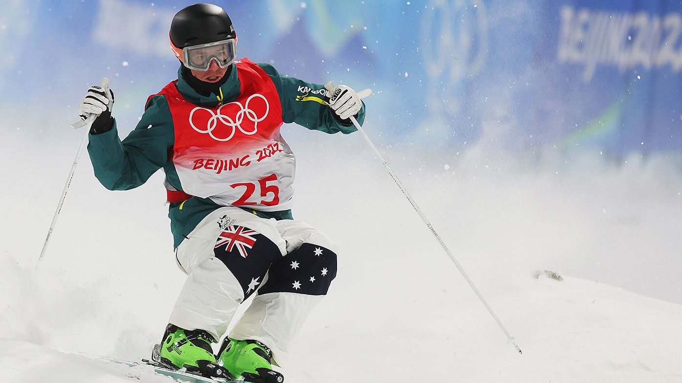 Matt Graham of Team Australia competes during the Men&#x27;s Freestyle Skiing Moguls Qualification