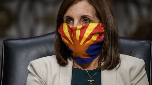 Martha McSally, who is one of the most endangered incumbent senators, is pushing for hundreds of millions in military spending for her state of Arizona.