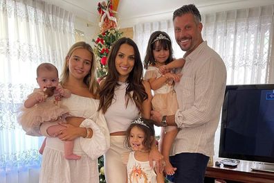 Snezana and Sam alongside their four daughters. 