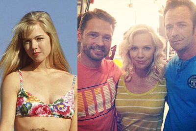 In August 2012, the boys reunited with Jennie Garth, who played Kelly, for ad for clothing brand Old Navy.