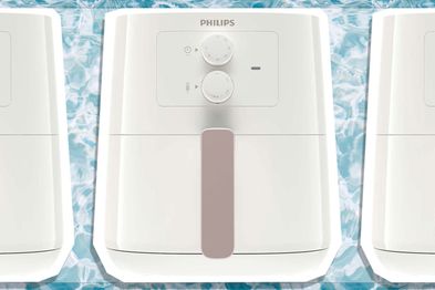 9PR: Philips Airfryer Essential, 4.1L, White and Rose Gold