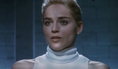 Sharon Stone, Basic Instinct, infamous scene, white dress