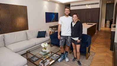 Jesse and Mel living and dining room The Block 2019