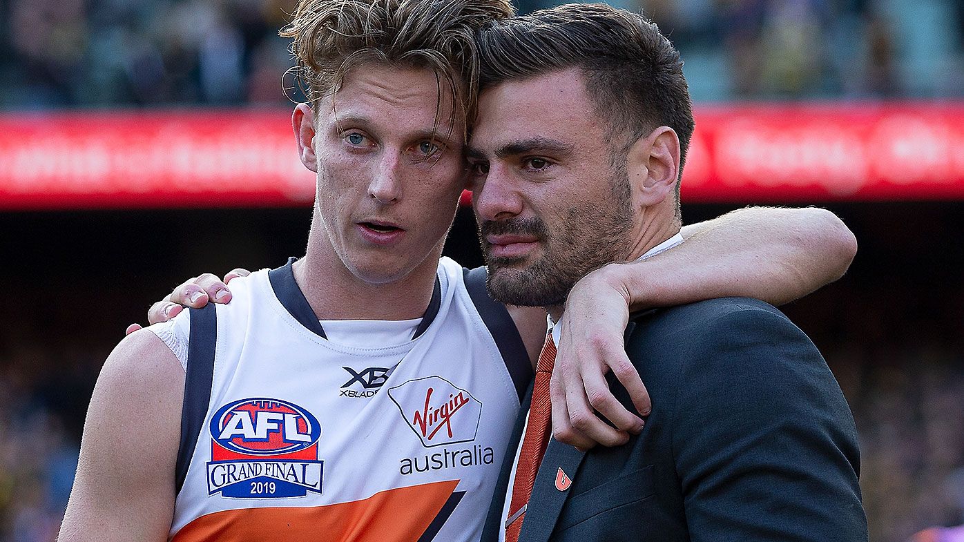 AFL great Kane Cornes warns GWS Giants of sweeping heavy Grand Final loss under the carpet