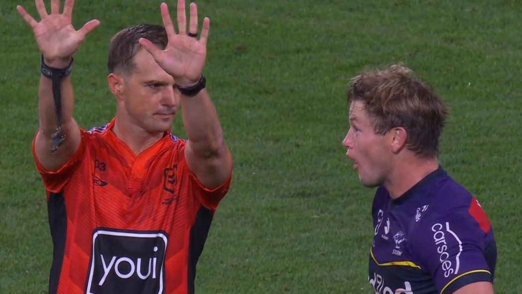 Harry Grant stunned by sin-bin decision.