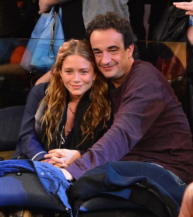 Mary-Kate Olsen, Olivier Sarkozy, New York Knicks game, Madison Square Garden, 2012