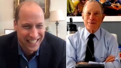 Prince William (left), Michael Bloomberg (right)