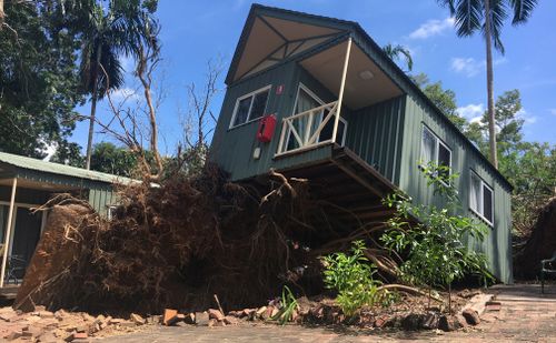 Cyclone Marcus brought down branches and whole trees. (9NEWS)