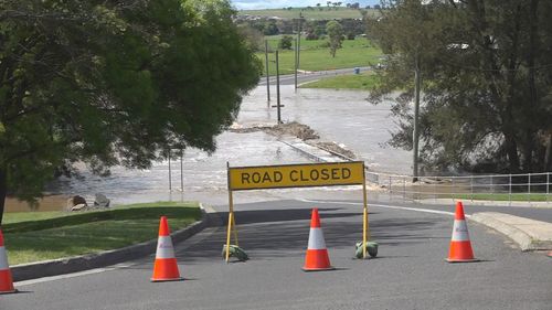 Flooding in Bathurst, NSW.