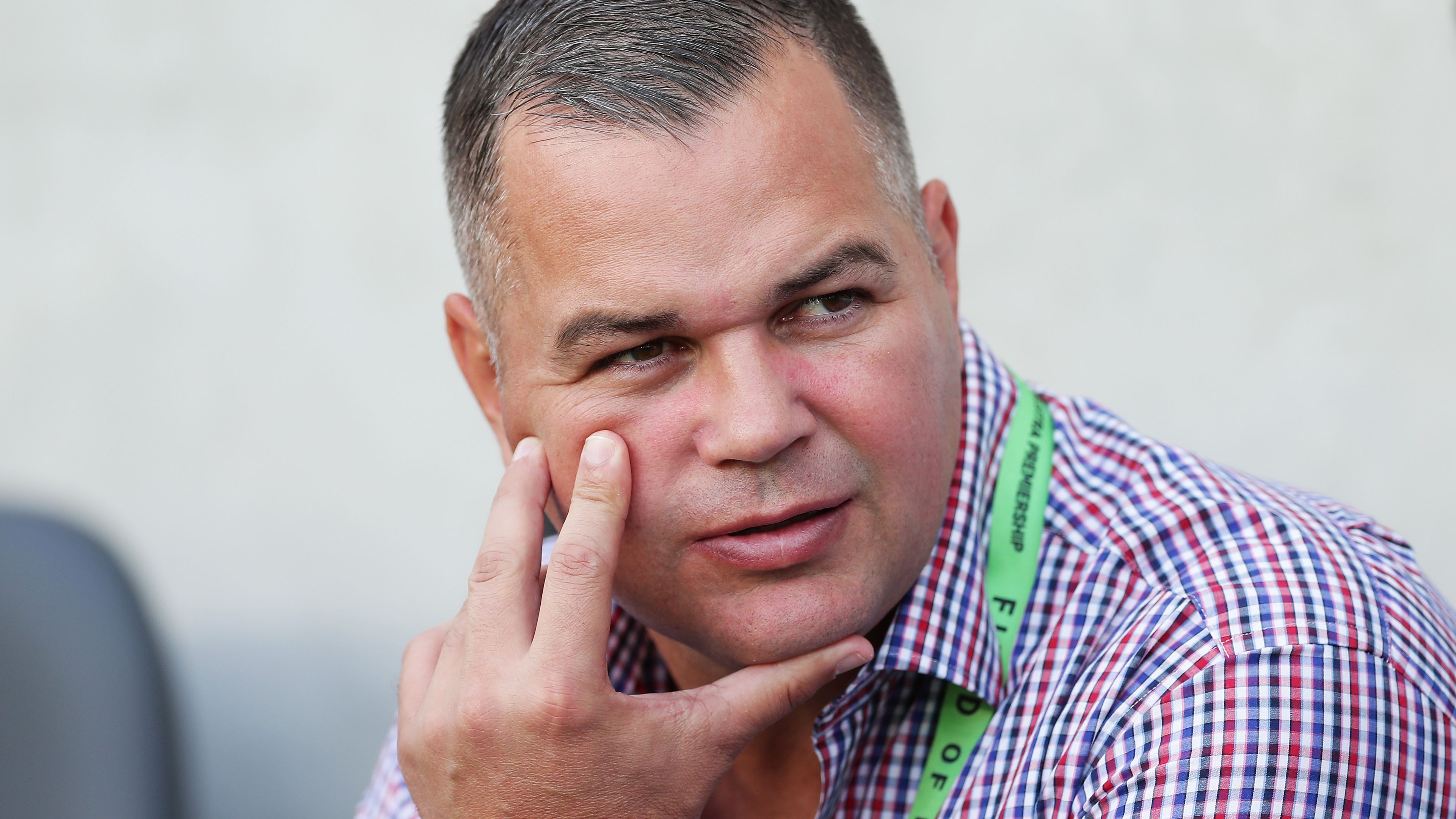 Broncos coach Anthony Seibold meets with Storm half Brodie Croft