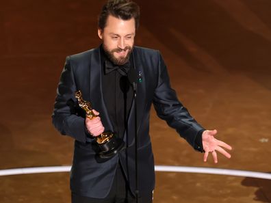 Kieran Culkin accepts the Best Actor In A Supporting Role award for "A Real Pain" onstage during the 97th Annual Oscars at Dolby Theatre on March 02, 2025 in Hollywood, California.