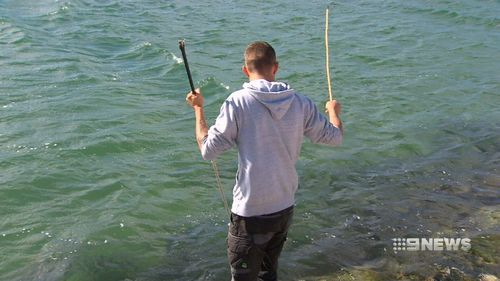 Doug Vickery copped the fine for drinking while fishing. Picture: 9NEWS