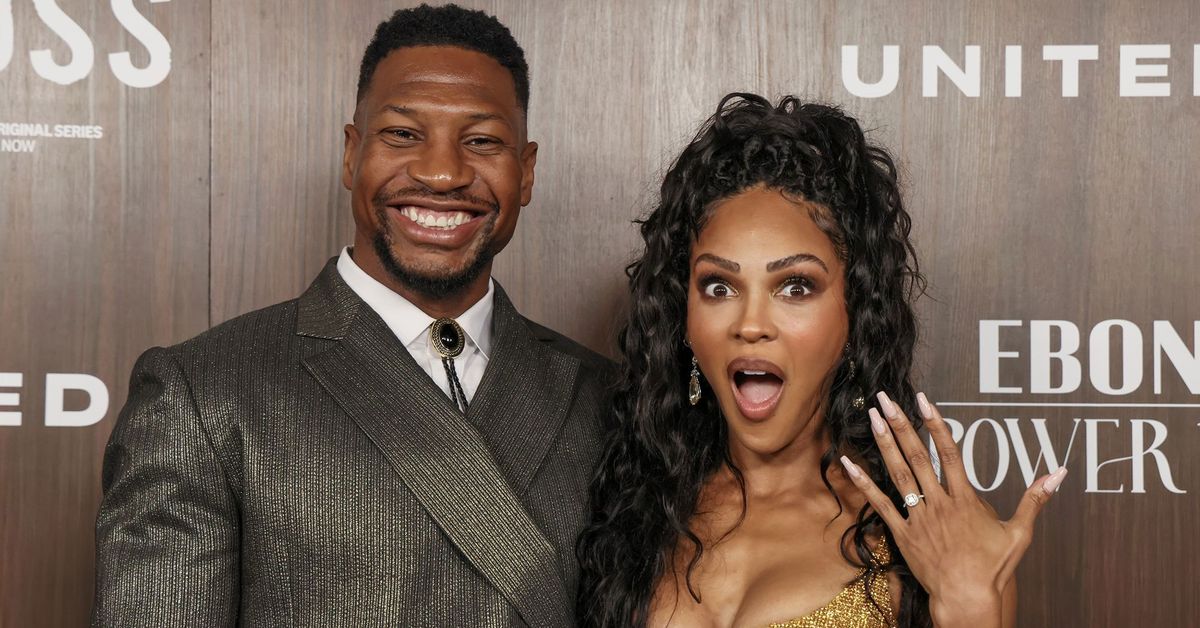 Jonathan Majors and Meagan Good are engaged, announce impending wedding at  2024 EBONY Power 100 Gala in Los Angeles - 9Celebrity