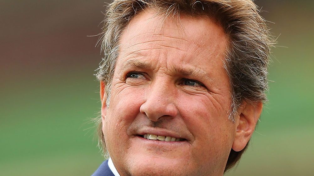 Channel Nine commentator Mark Nicholas has been taken to hospital for a second time. 